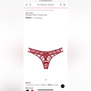 Victoria’s Secret Midnight Affair Thong
